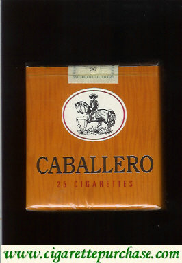 Caballero 25 cigarettes short with small cowboy